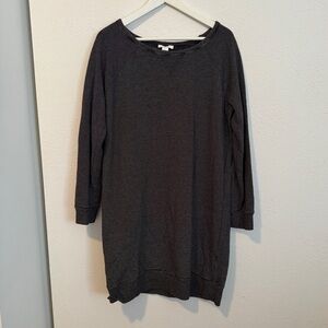 Daily Ritual Black and White Striped Raglan Dress Sweatshirt Dress Size M